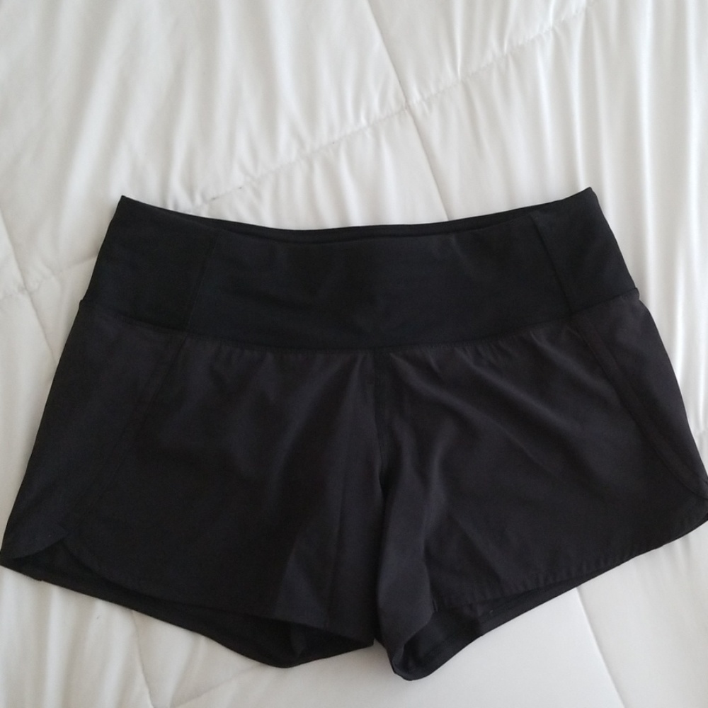 Lululemon black speed shorts